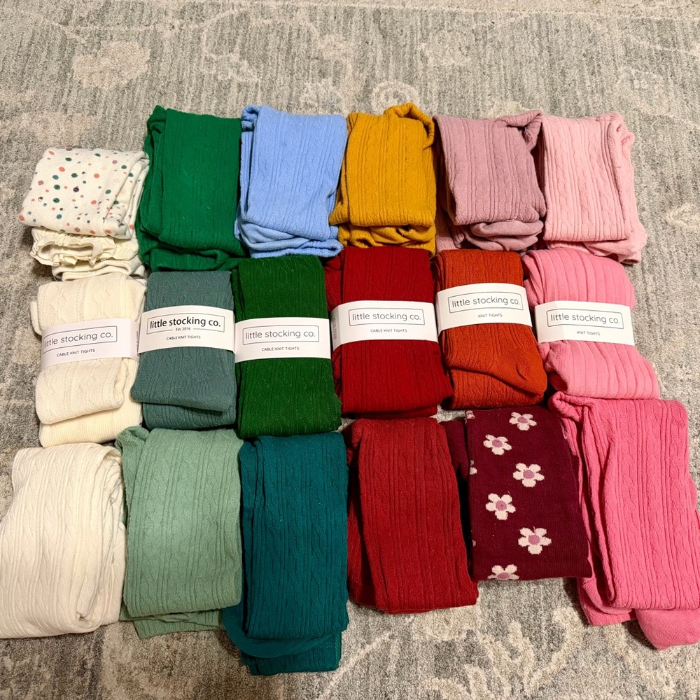 Little Stocking Co. Colorful Kids Tights 3-4 years